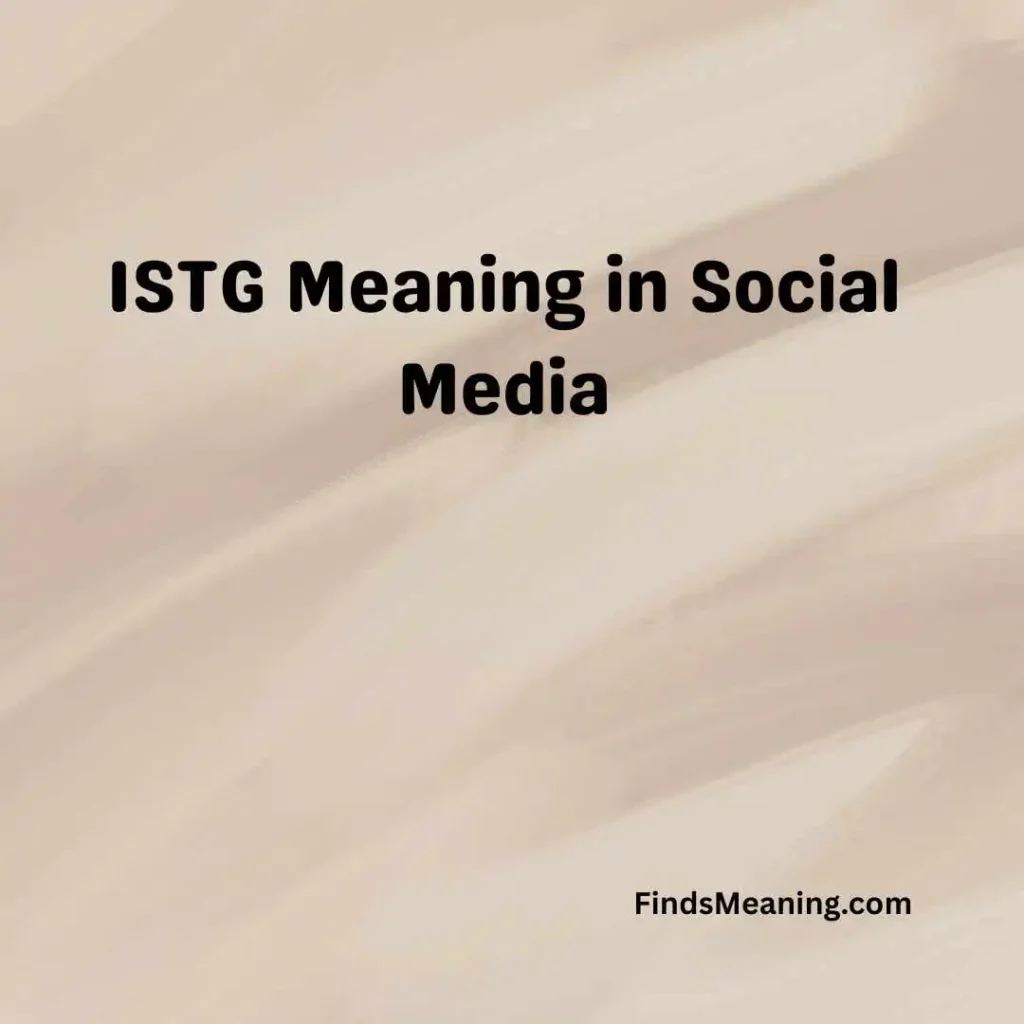 ISTG Meaning in Social Media
