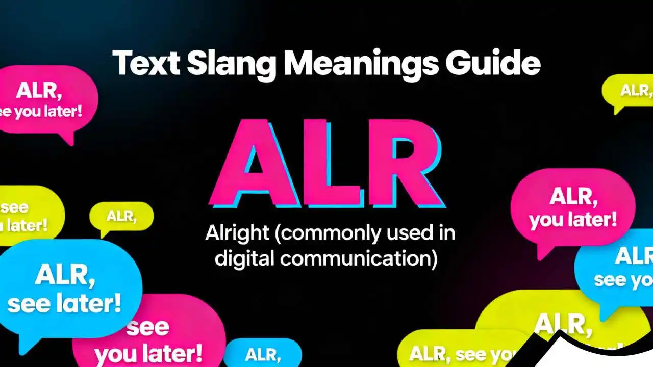 What Does ALR Mean in Text