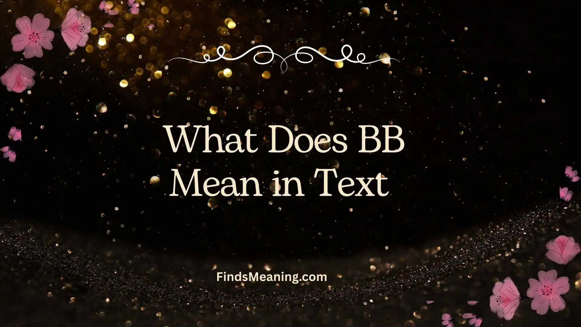 What Does BB Mean in Text  
