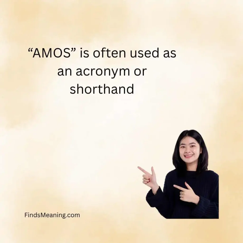 Whats Amos Mean