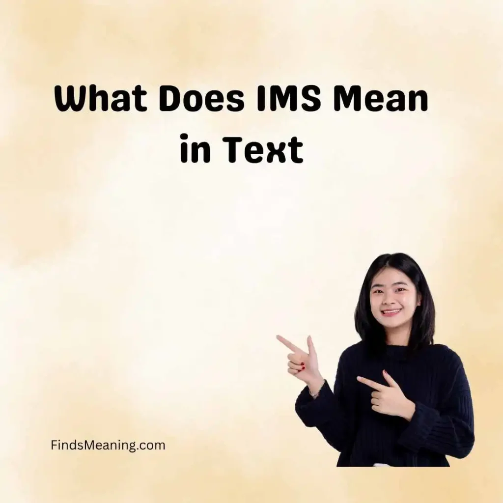 What Does IMS Mean in Text