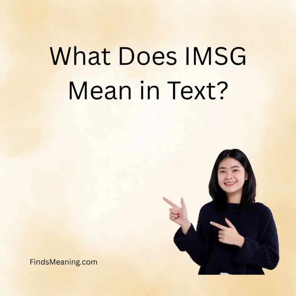 What Does IMSG Mean in Text