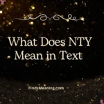 What Does NTY Mean in Text 