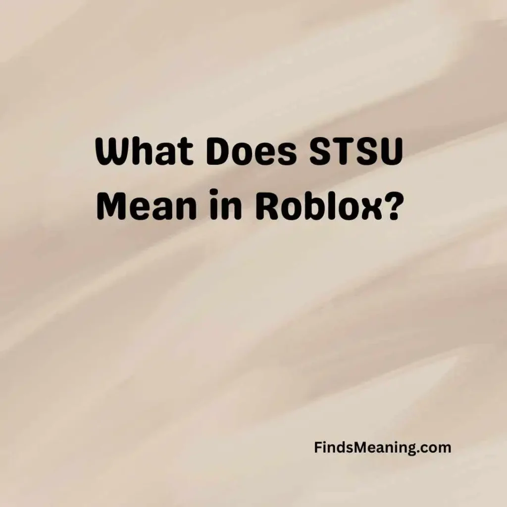 What Does STSU Mean in Roblox