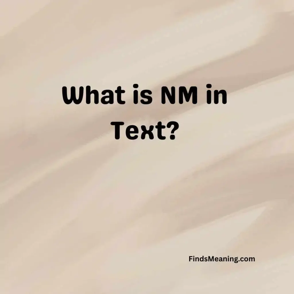 What is NM in Text