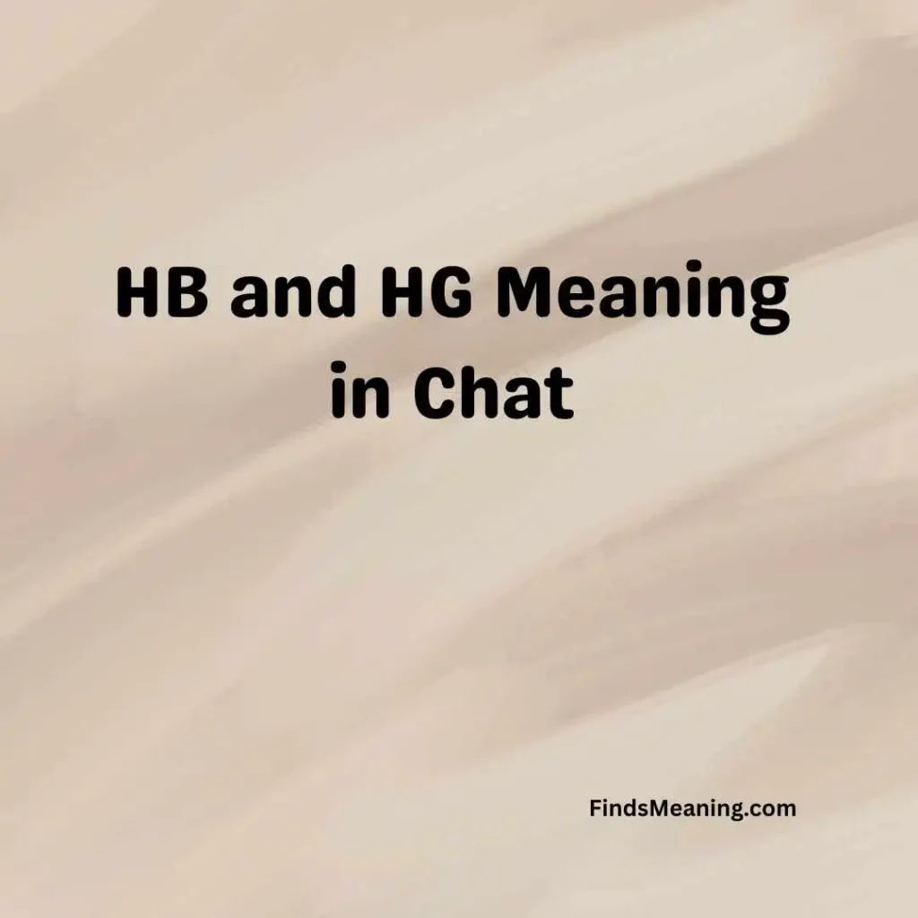 HB and HG Meaning in Chat