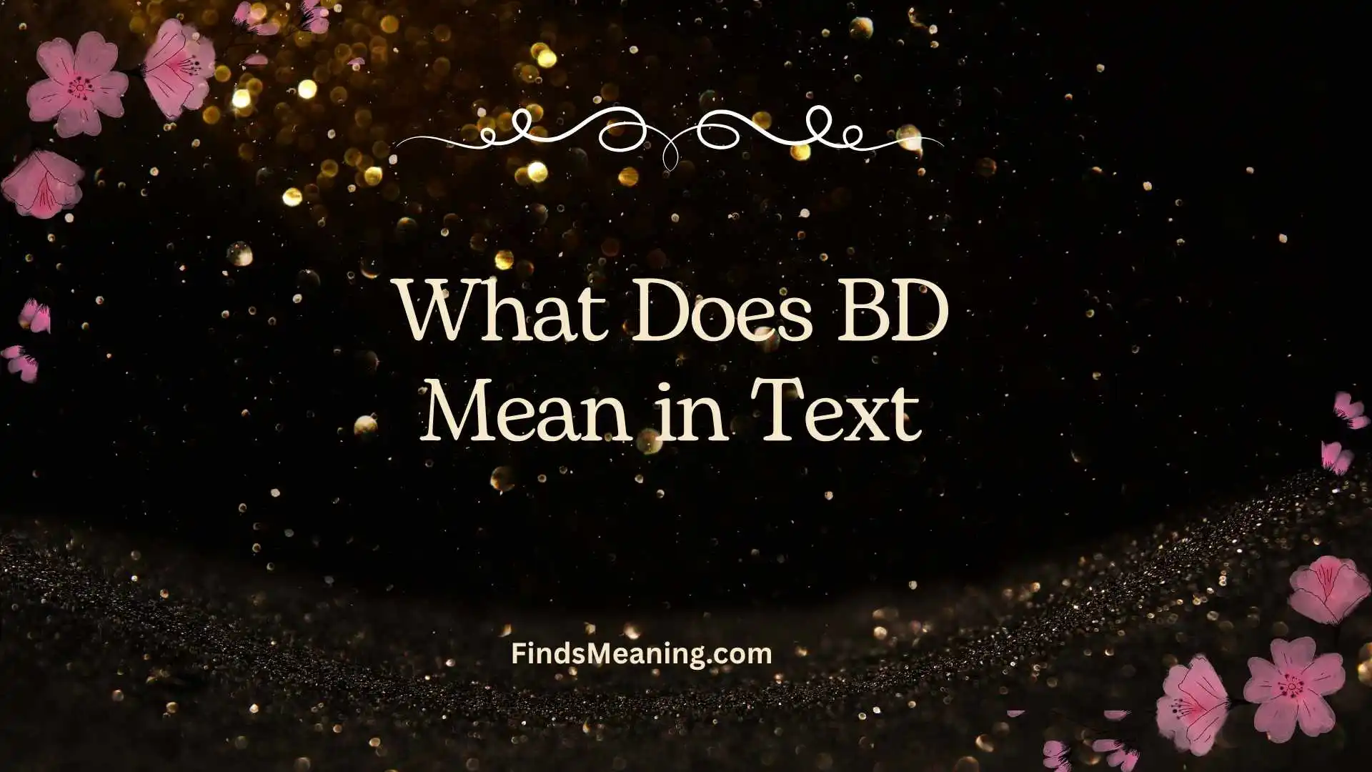 What Does BD Mean in Text