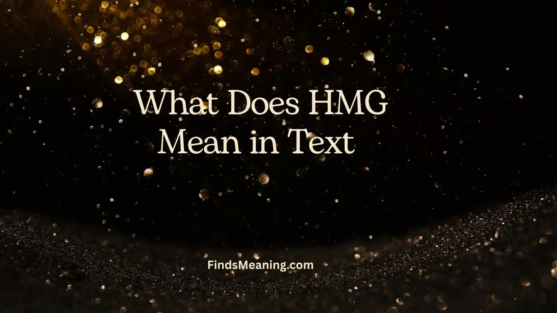 What Does HMG Mean in Text 