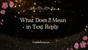 What Does !! Mean in Text Reply 