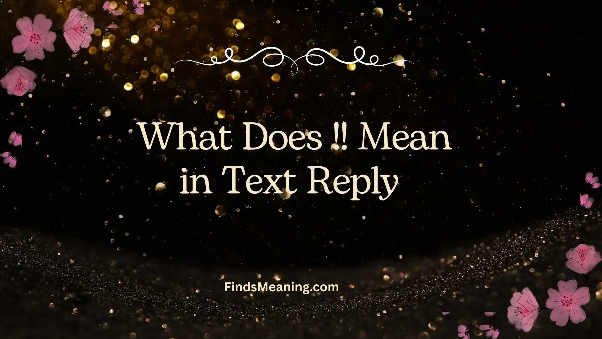 What Does !! Mean in Text Reply 