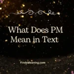 What Does PM Mean in Text 