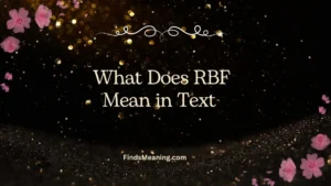 What Does RBF Mean in Text 