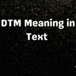 DTM Meaning in Text 