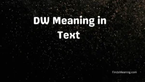 DW Meaning in Text 