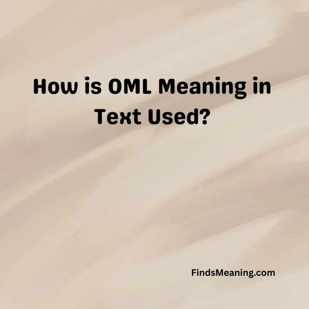 How is OML Meaning in Text Used
