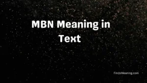 MBN Meaning in Text 