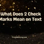 What Does 2 Check Marks Mean on Text