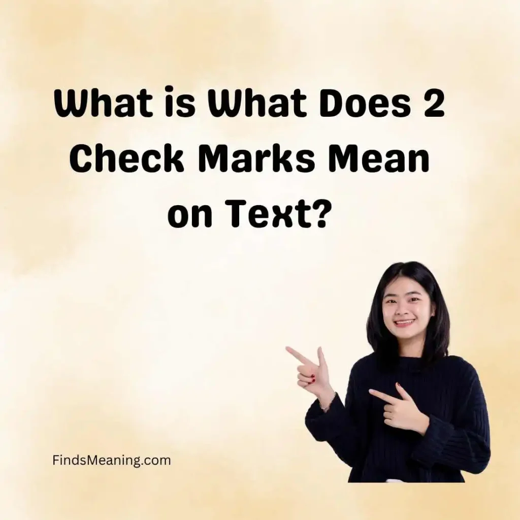 What Does 2 Check Marks Mean on Text