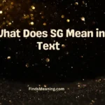 What Does SG Mean in Text 