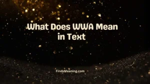 What Does WWA Mean in Text