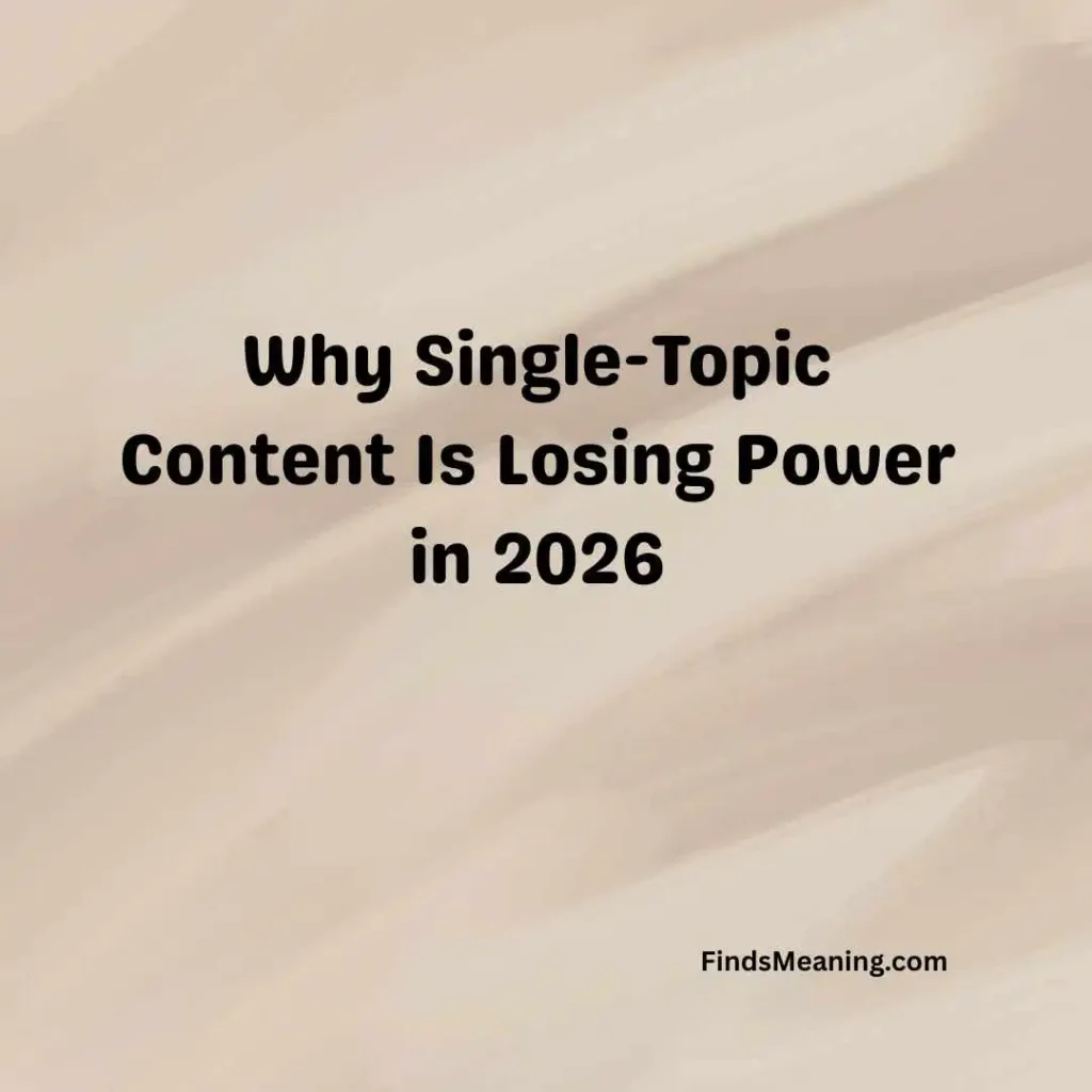 Why Single-Topic Content Is Losing Power
