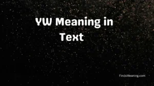 YW Meaning in Text