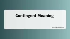 Contingent Meaning