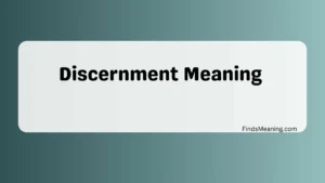 Discernment Meaning