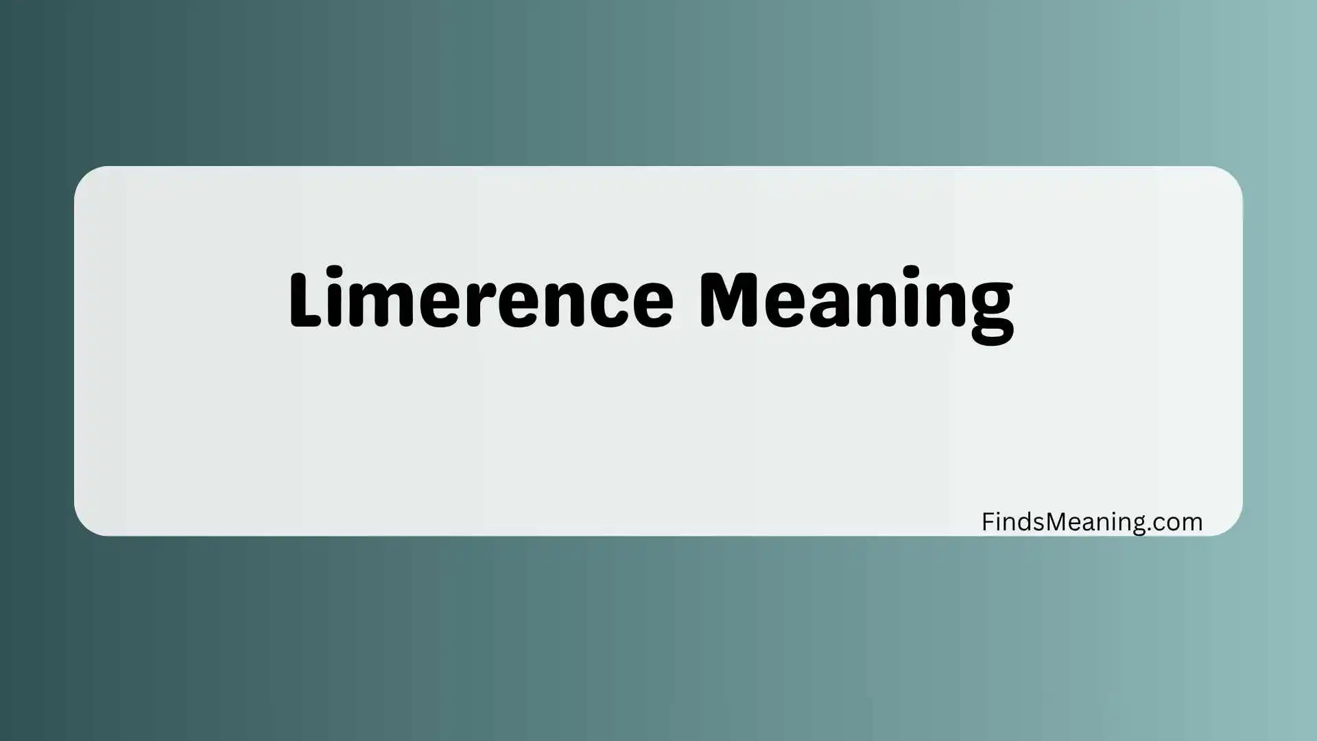 Limerence Meaning