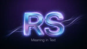 RS Meaning in Text