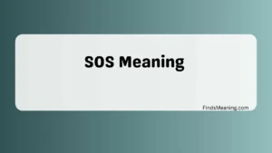 SOS Meaning
