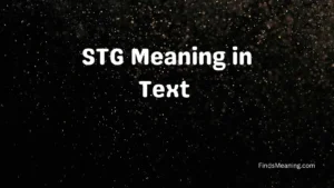 STG Meaning in Text 